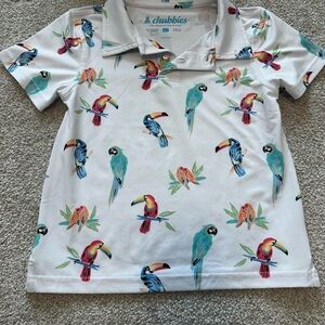 Chubbies Boys Parrot Print Polo Shirt